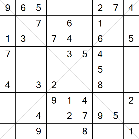 Sudoku X - Medio