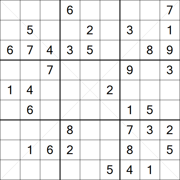 Sudoku X - Medium