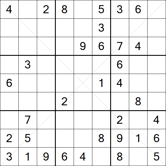 Sudoku X - Medium