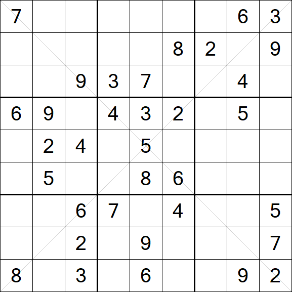 Sudoku X - Medium