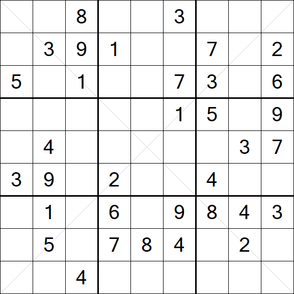 Sudoku X - Medium