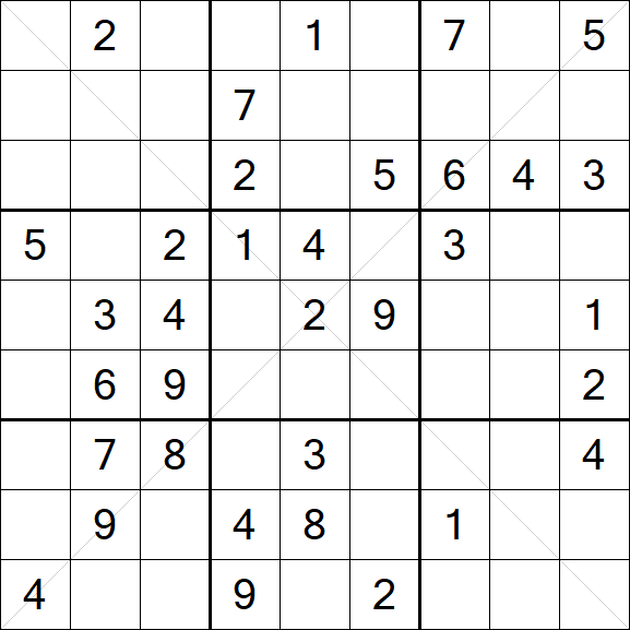Sudoku X - Mittel