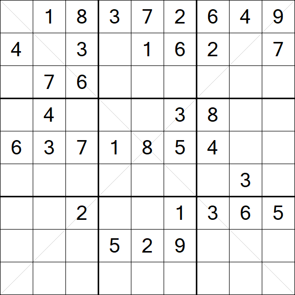 Sudoku X - Moyen