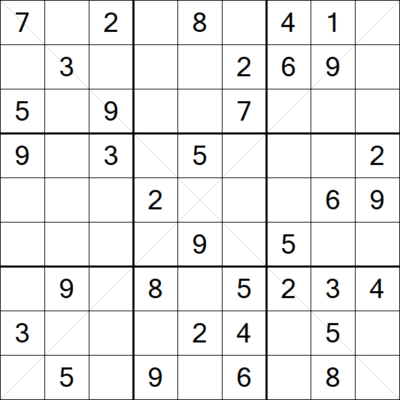Sudoku X - Mittel
