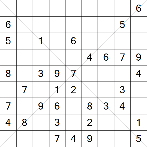 Sudoku X - Mittel