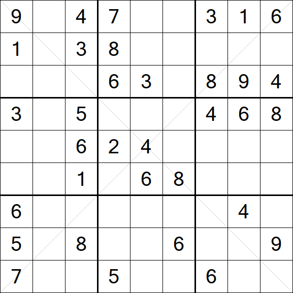Sudoku X - Medium