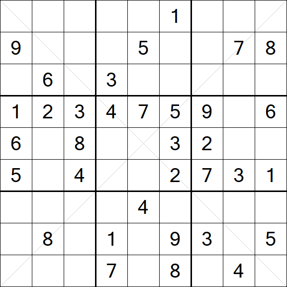 Sudoku X - Medium