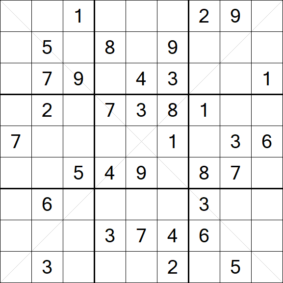 Sudoku X - Medium