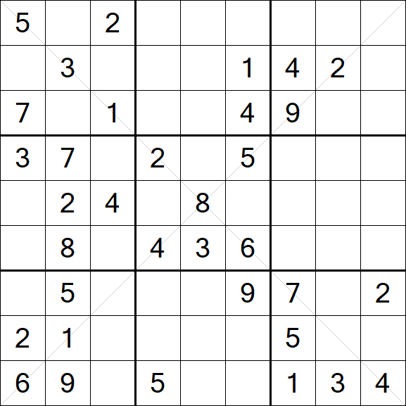 Sudoku X - Medium