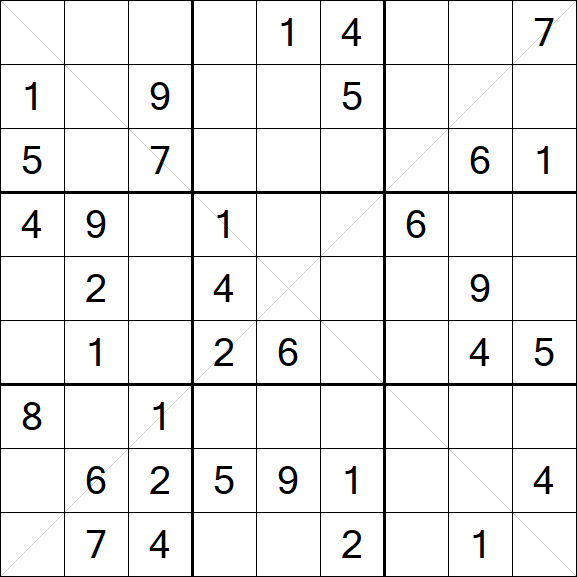 Sudoku X - Medium