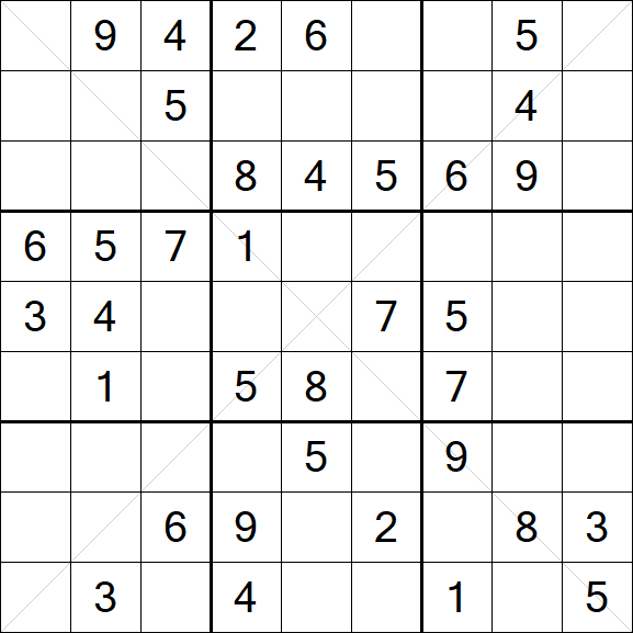 Sudoku X - Medium