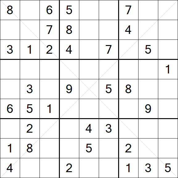 Sudoku X - Medium