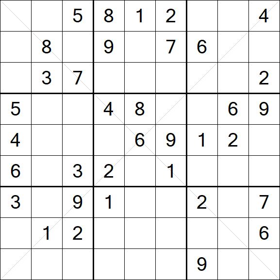 Sudoku X - Medium