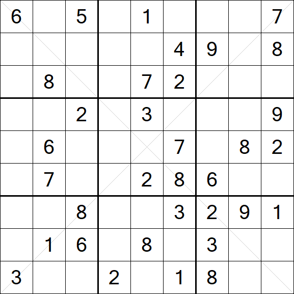 Sudoku X - Medium