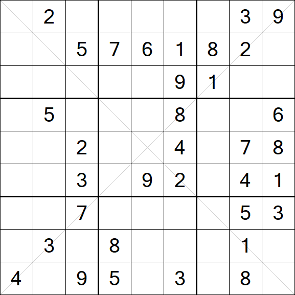 Sudoku X - Medium