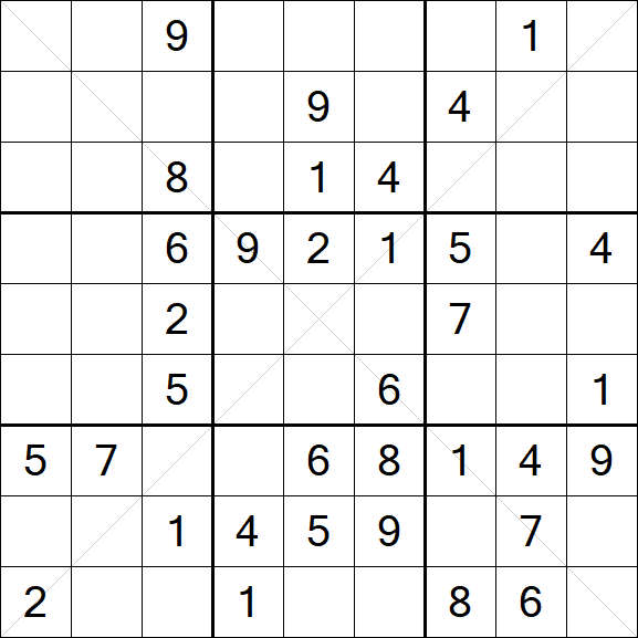 Sudoku X - Medium