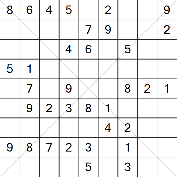Sudoku X - Medio