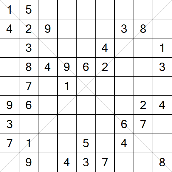 Sudoku X - Medio