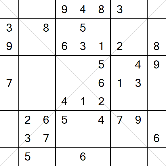 Sudoku X - Medio