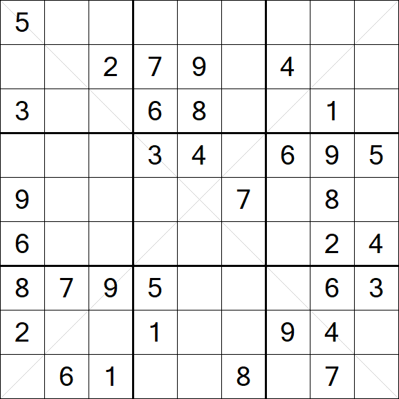 Sudoku X - Medium
