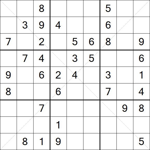 Sudoku X - Medium