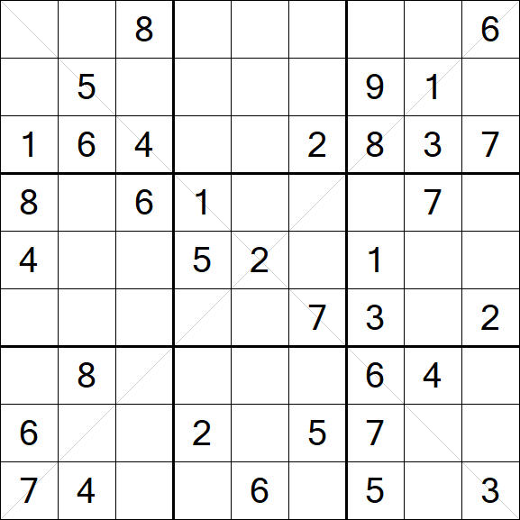 Sudoku X - Médio