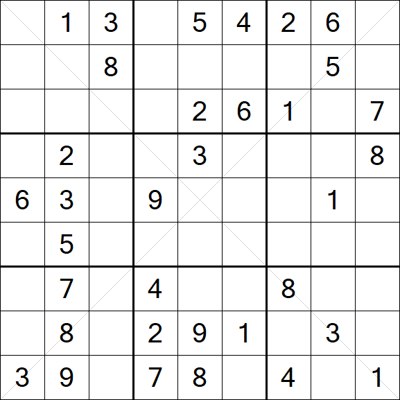 Sudoku X - Médio