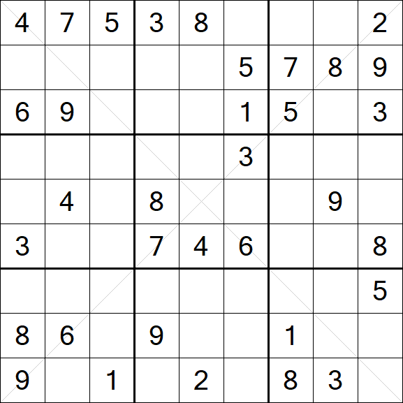 Sudoku X - Medium