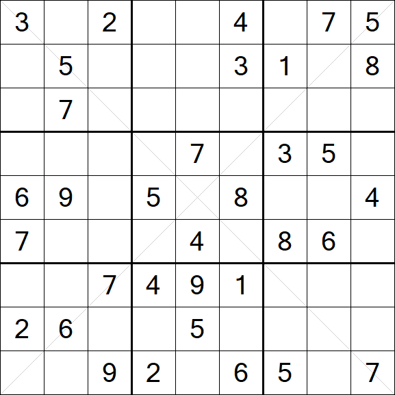 Sudoku X - Medio