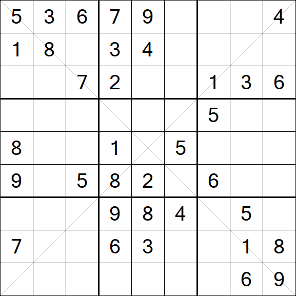 Sudoku X - Medio