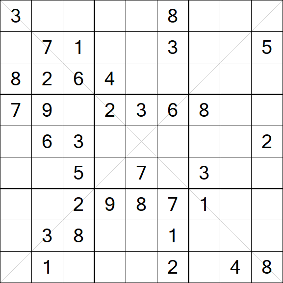 Sudoku X - Medium