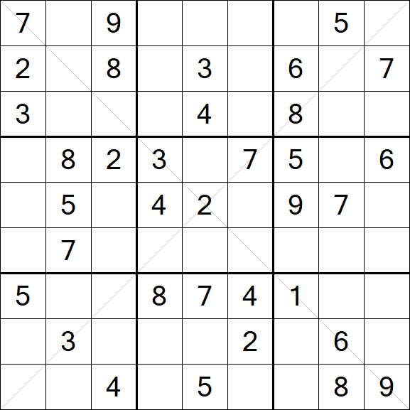 Sudoku X - Medium
