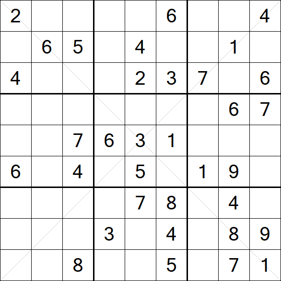 Sudoku X - Medium