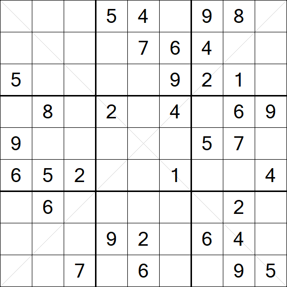Sudoku X - Medio