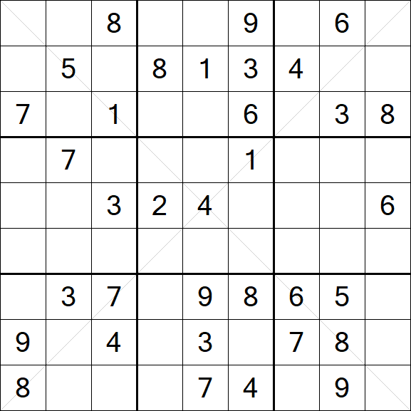 Sudoku X - Medio