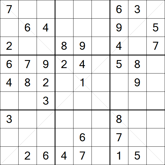 Sudoku X - Medio