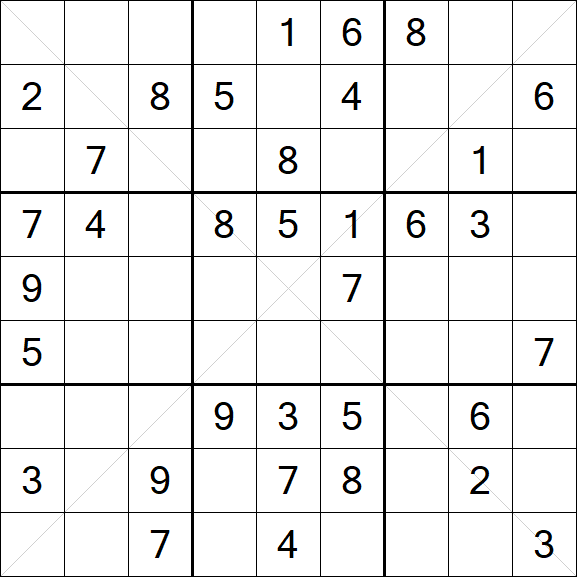 Sudoku X - Medio