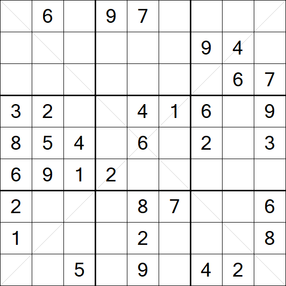 Sudoku X - Médio