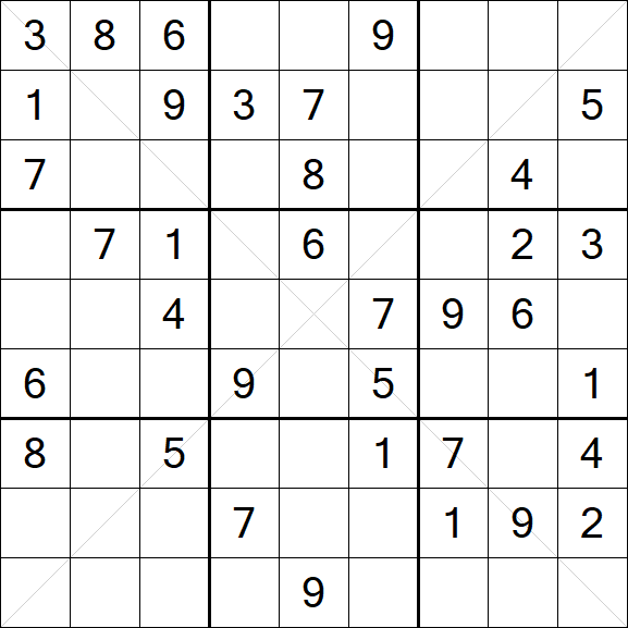 Sudoku X - Médio
