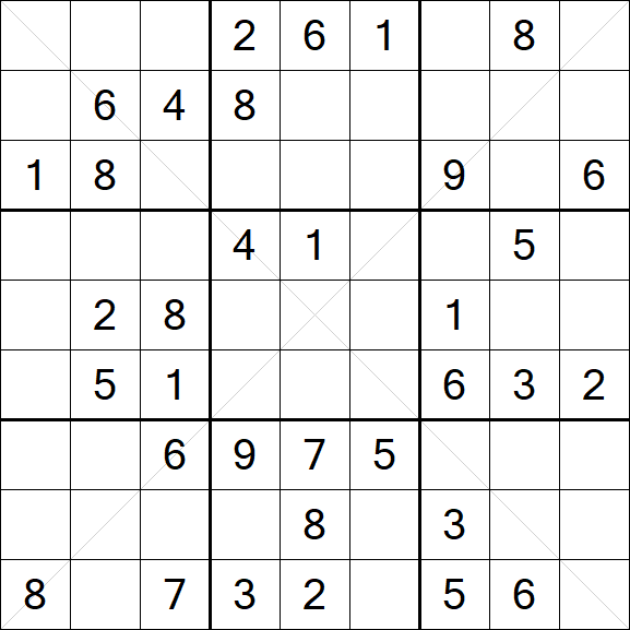 Sudoku X - Médio