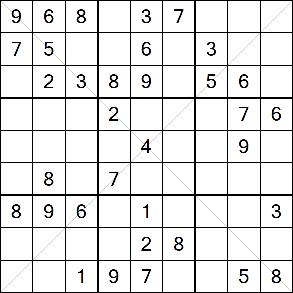 Sudoku X - Médio