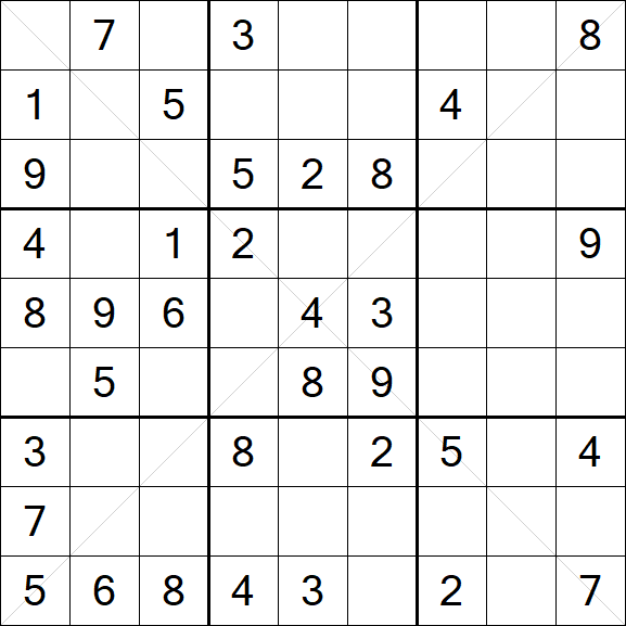 Sudoku X - Médio