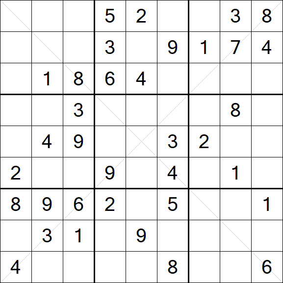 Sudoku X - Médio