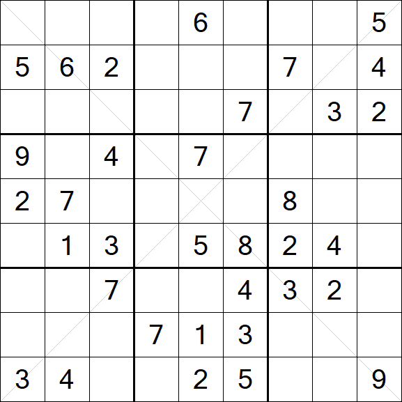 Sudoku X - Medio