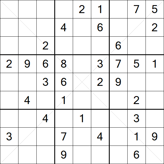 Sudoku X - Medio