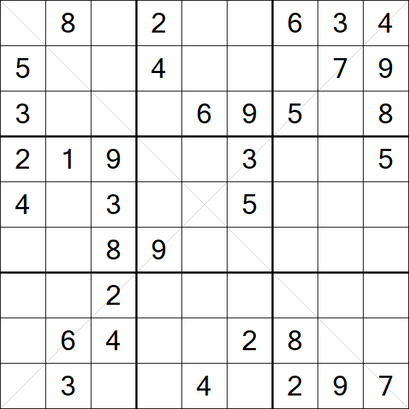 Sudoku X - Medio