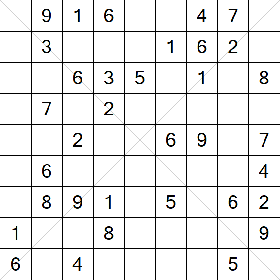 Sudoku X - Medio