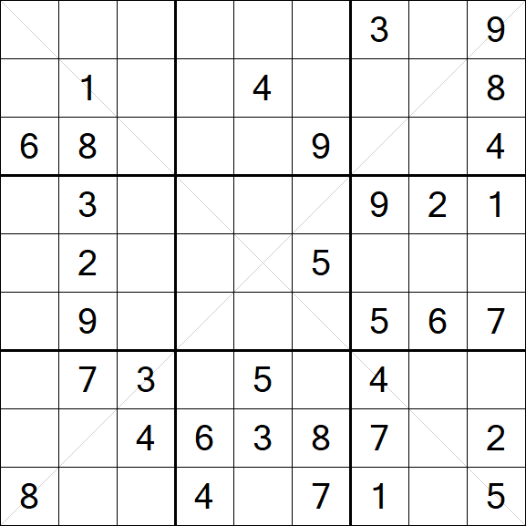 Sudoku X - Medio