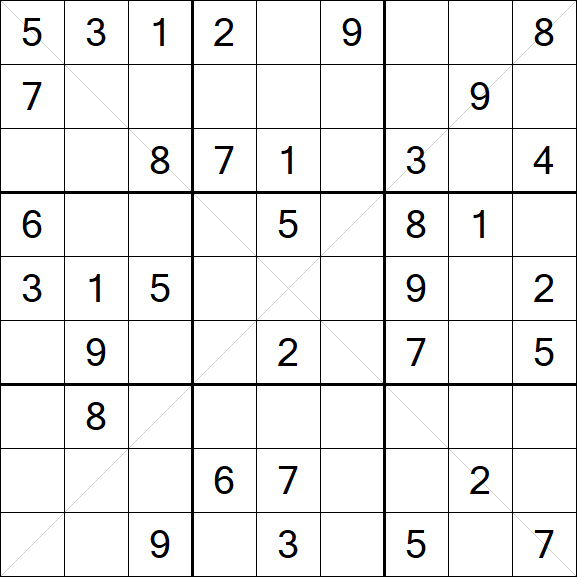 Sudoku X - Medio