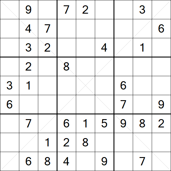 Sudoku X - Médio